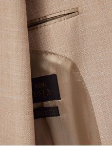 Sand Semi Plain Cotton-Wool Blazer - 1913 Collection-preview3