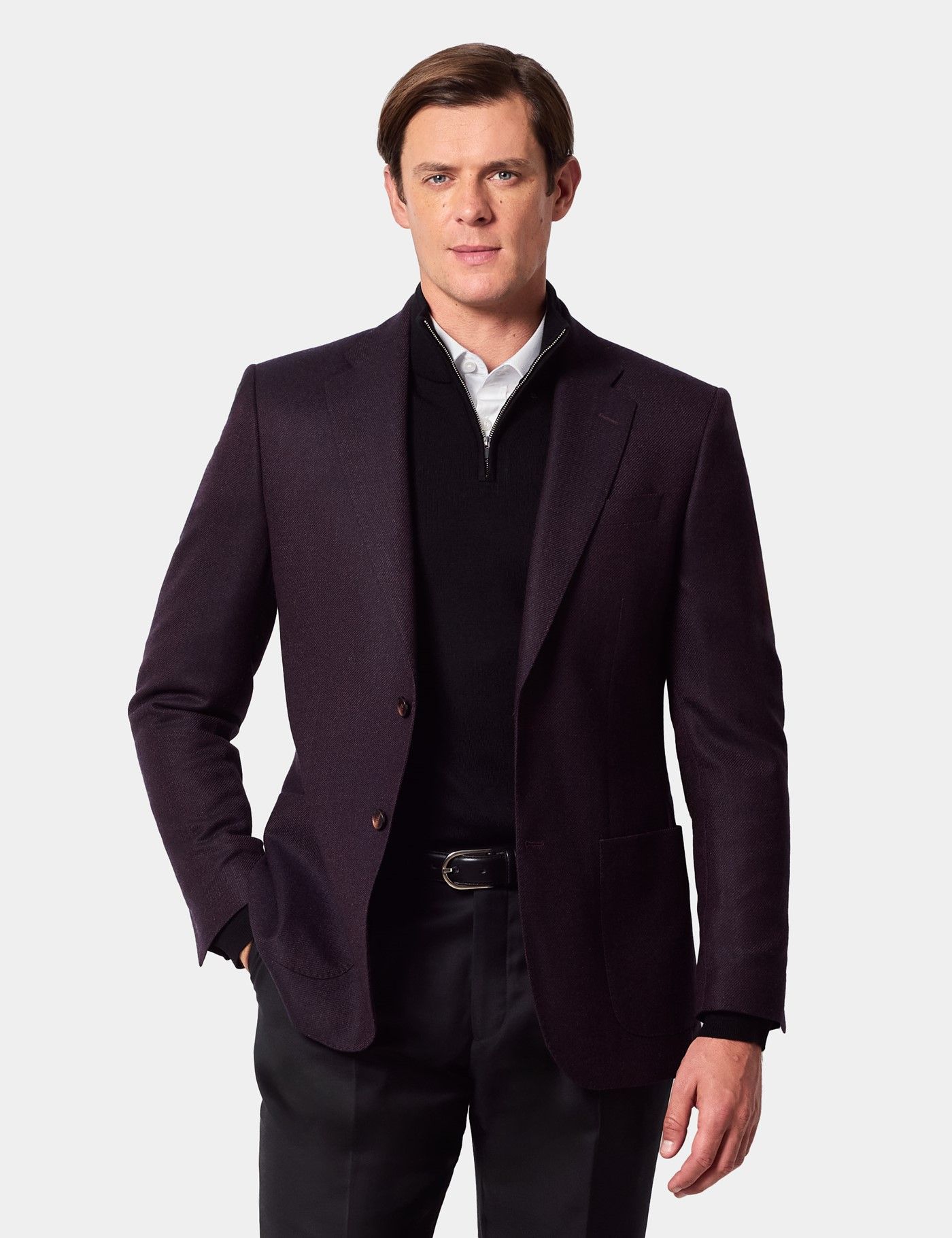 Tailored Fit Wine Twill 1913 Blazer