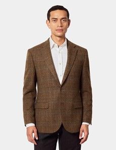 Tailored Fit Tan Check 1913 Blazer