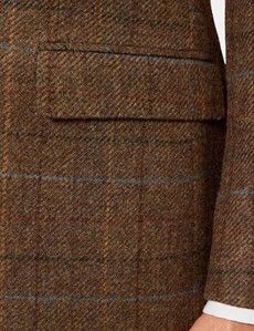 Tailored Fit Tan Check 1913 Blazer