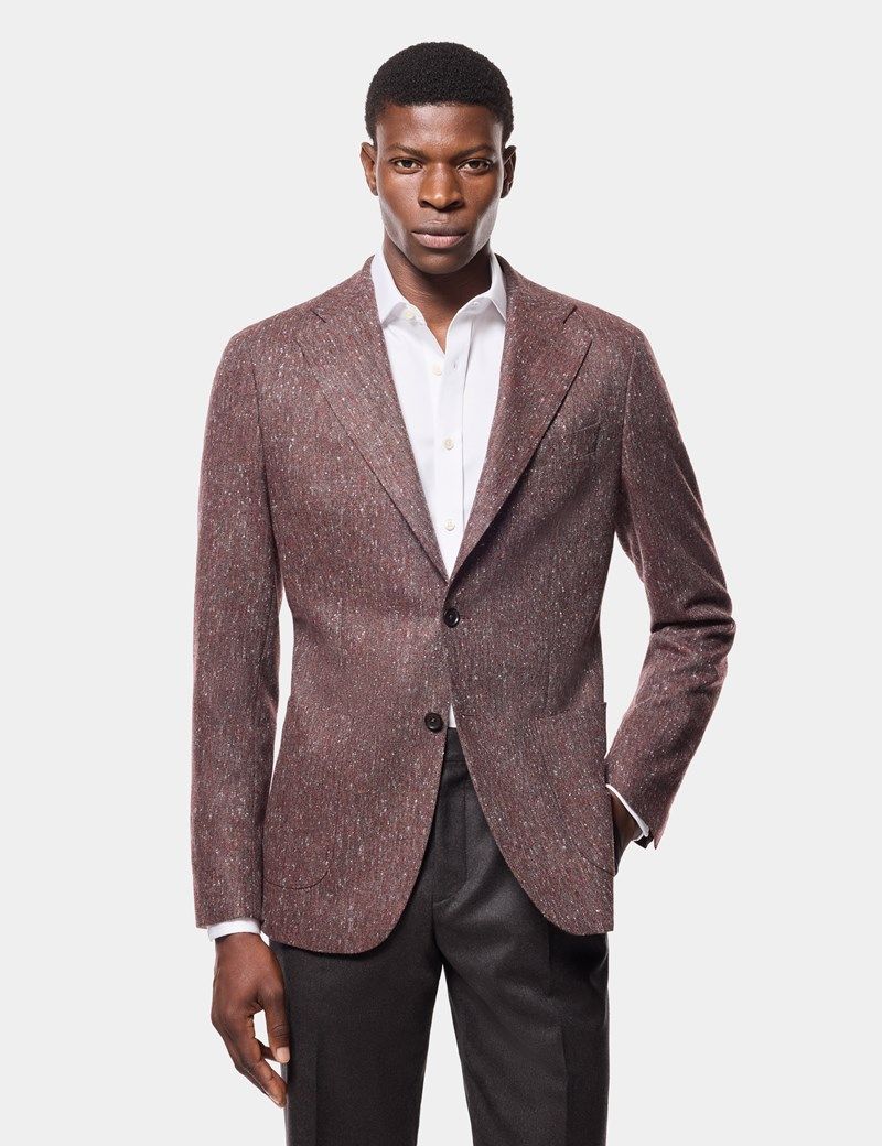 Tailored Fit Dark Wine 1913 Blazer thumbnail 7