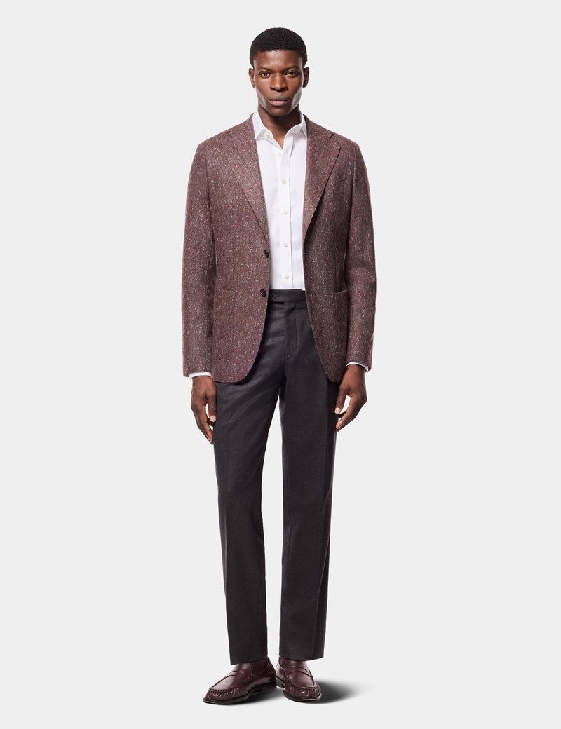 Tailored Fit Dark Wine 1913 Blazer thumbnail 2