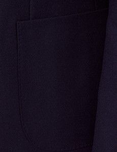 Navy Herringbone Wool Blazer-preview2
