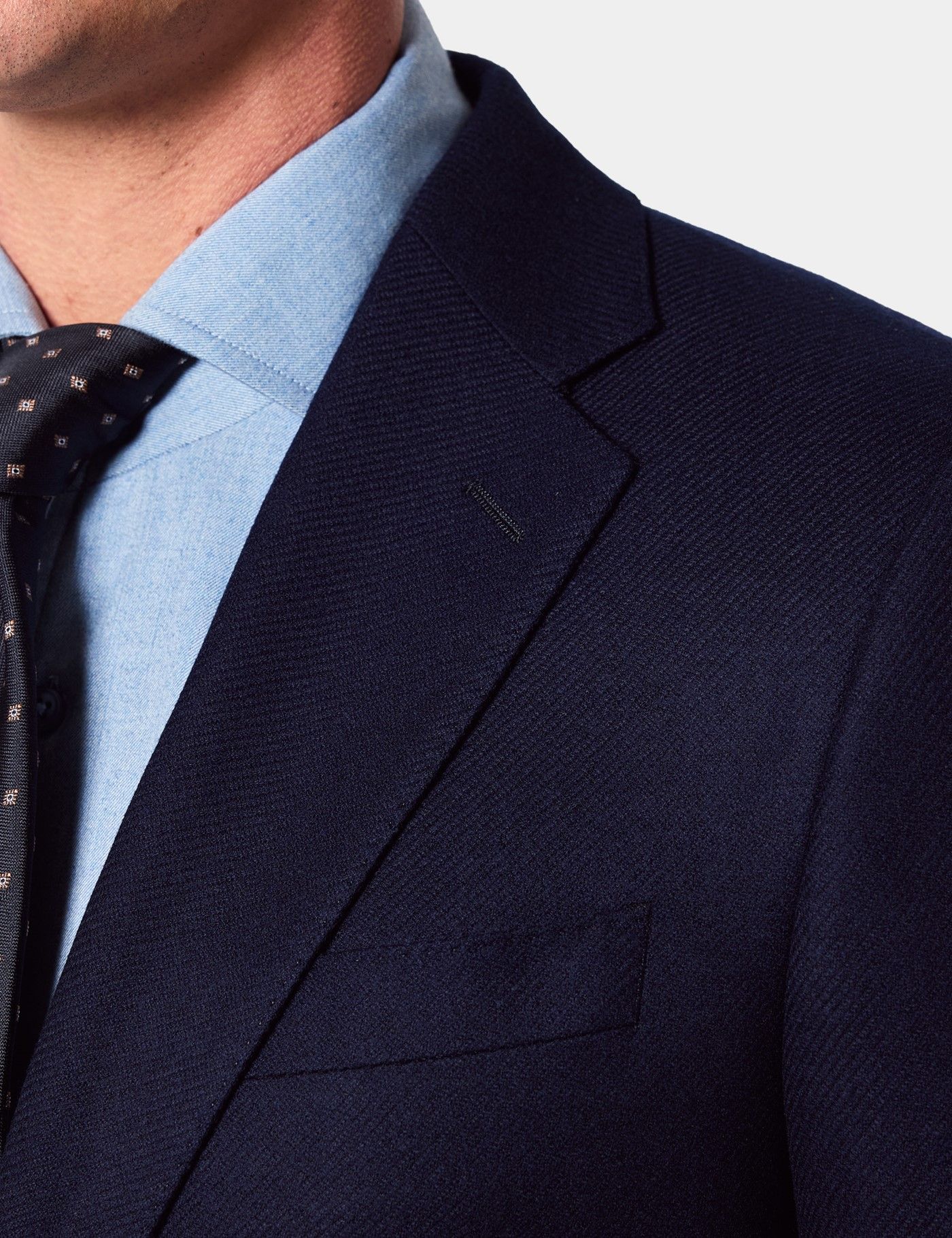 Slim Fit Navy Twill Blazer-preview