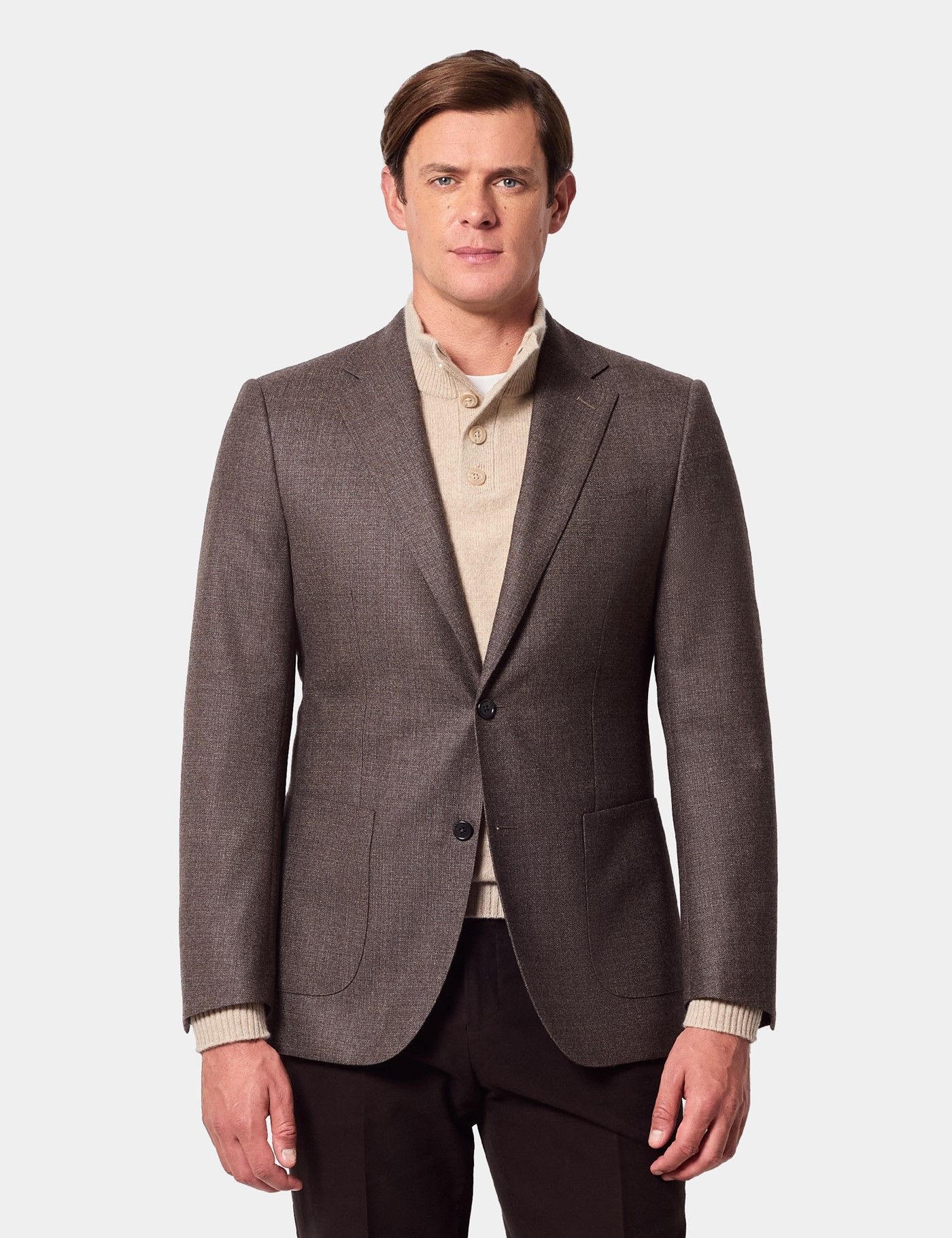 Slim Fit Brown Blazer