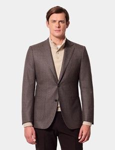 Slim Fit Brown Blazer
