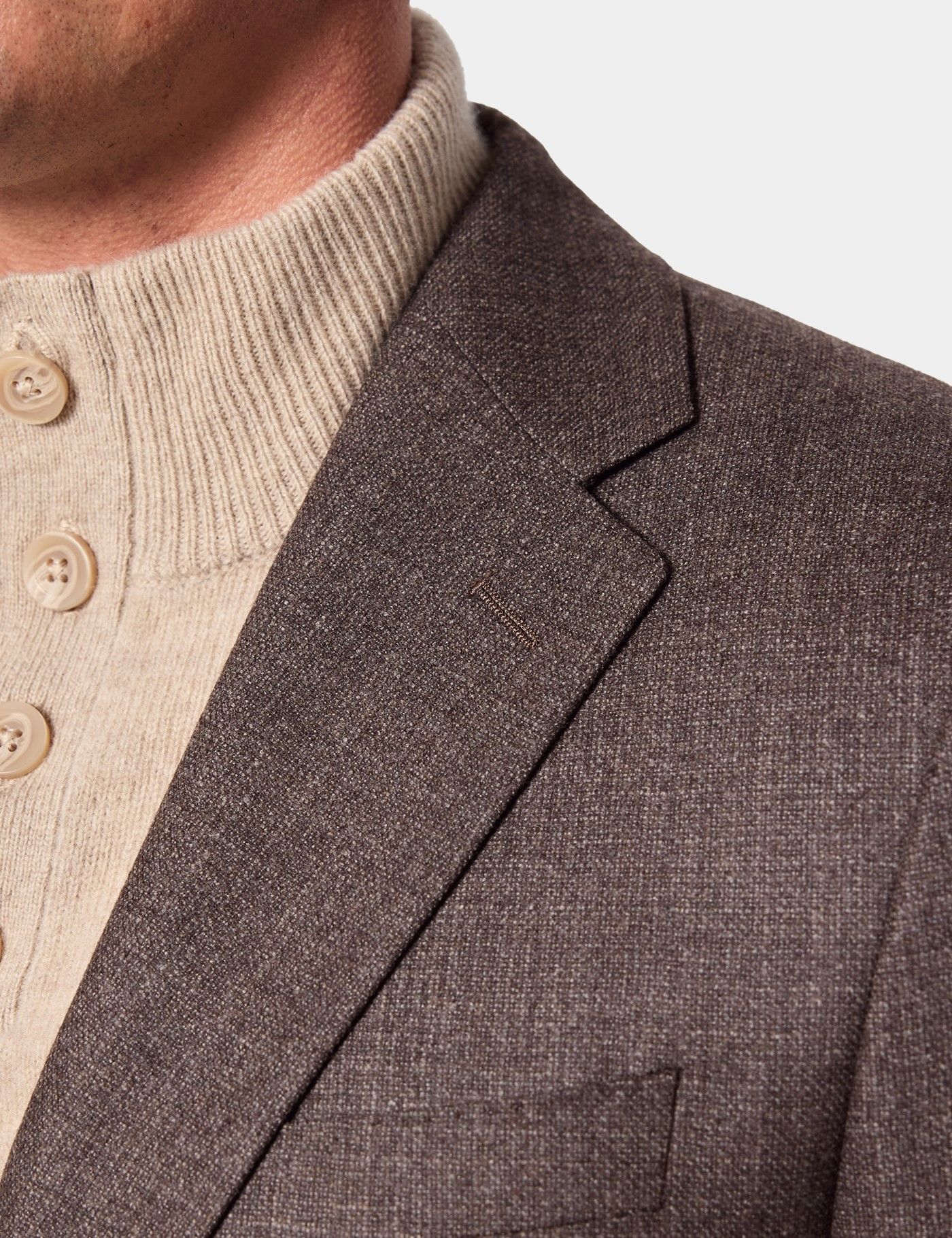 Slim Fit Brown Blazer-preview