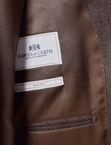 Slim Fit Brown Blazer