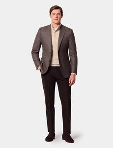 Slim Fit Brown Blazer