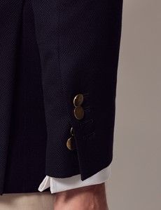 Navy Wool Slim Blazer-preview6