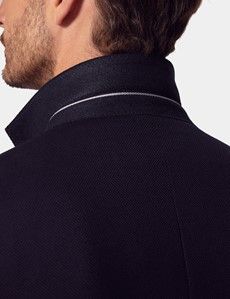 Navy Wool Slim Blazer-preview5