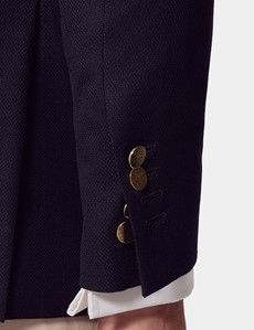 Navy Wool Slim Blazer-preview6