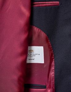 Navy Wool Slim Blazer