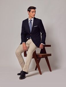 Navy Wool Classic Blazer-preview8