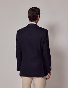 Navy Wool Classic Blazer-preview5
