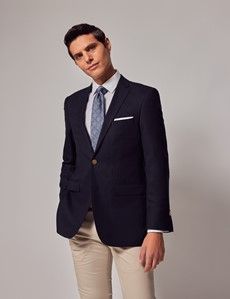 Navy Wool Classic Blazer-preview2
