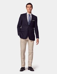 Navy Wool Classic Blazer-preview7