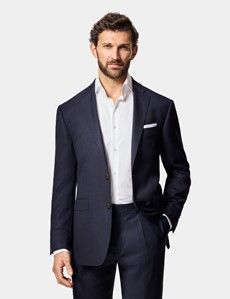 Navy Wool Classic Blazer