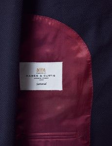Navy Wool Slim Unconstructed Blazer-preview4
