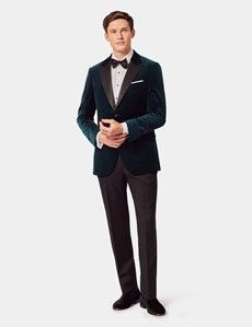 Slim Fit Dark Teal Jacket