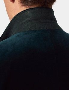 Slim Fit Dark Teal Jacket