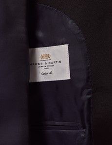 Navy Velvet Slim Fit Jacket-preview4