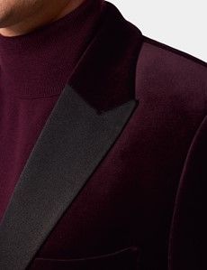 Slim Fit Wine Jacket