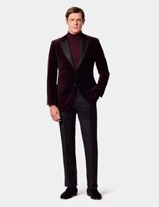 Slim Fit Wine Jacket