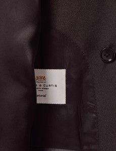 Black Velvet Double Breasted Slim Fit Jacket-preview3