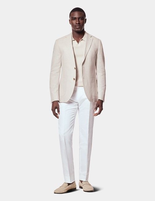 Neutral Premium Knitted Linen T-shirt