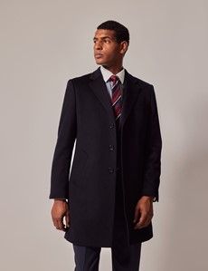 Navy Wool Cashmere Overcoat-preview4