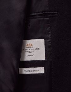 Navy Wool Cashmere Overcoat-preview3