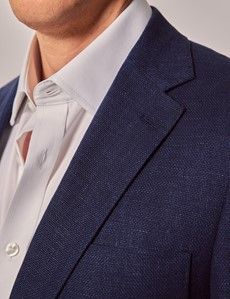 Navy Cotton Linen Blazer - Lord's Limited Edition-preview1