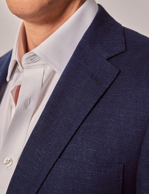 Navy Cotton Linen Blazer - Lord's Limited Edition-preview