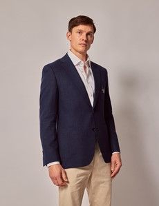 Navy Cotton Linen Blazer - Lord's Limited Edition-preview2