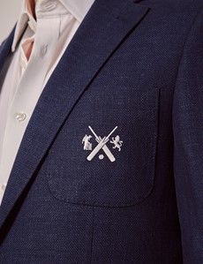 Navy Cotton Linen Blazer - Lord's Limited Edition-preview3