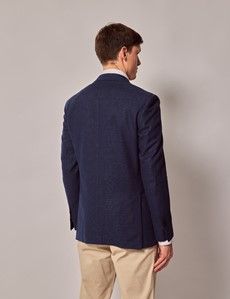 Navy Cotton Linen Blazer - Lord's Limited Edition-preview5