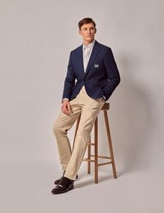 Navy Cotton Linen Blazer - Lord's Limited Edition-preview8