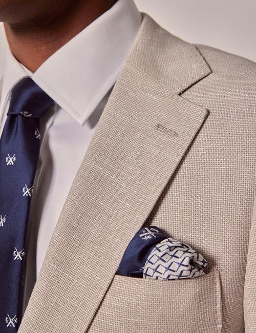 Tan Cotton Linen Blazer - Lord's Limited Edition-preview