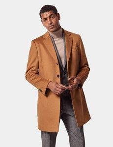 Tan Wool Overcoat