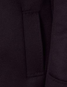 Deep Navy Short Wool Mac - 1913 Collection-preview2