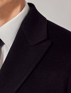 Navy Italian Wool Coat - 1913 Collection-preview1