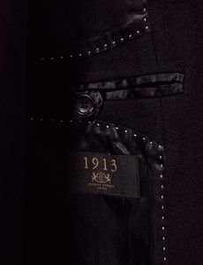 Navy Italian Wool Coat - 1913 Collection-preview3
