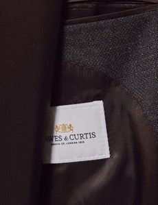 Brown Twist Twill Wool Blend Blazer-preview3