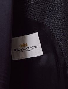 Navy Twist Twill Wool Blend Blazer-preview3