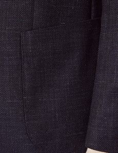 Slim Fit Navy Twist Twill Blazer