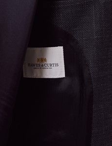 Slim Fit Navy Twist Twill Blazer