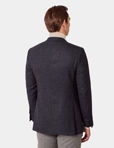 Slim Fit Navy Twist Twill Blazer