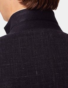 Slim Fit Navy Twist Twill Blazer