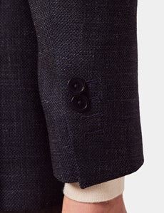 Slim Fit Navy Twist Twill Blazer